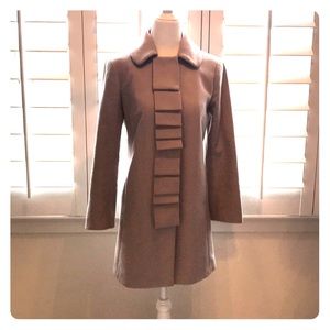 Jcrew Ruffle Coat 0P Blush